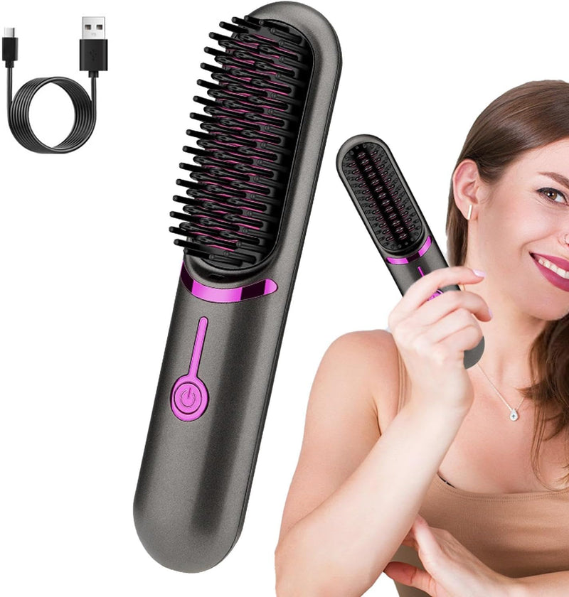 Drahtloser Haarglätter | Kompakt | USB Aufladbar | Keramische Beschichtung-Luzern Mode
