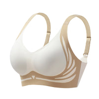 Push-up BH| Lifting-Effekt | Drahtlos | Atmungsaktiv | Verstellbar-Beige-M(BC)（45-55KG)-Luzern Mode