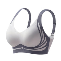 Push-up BH| Lifting-Effekt | Drahtlos | Atmungsaktiv | Verstellbar-Blau-M(BC)（45-55KG)-Luzern Mode