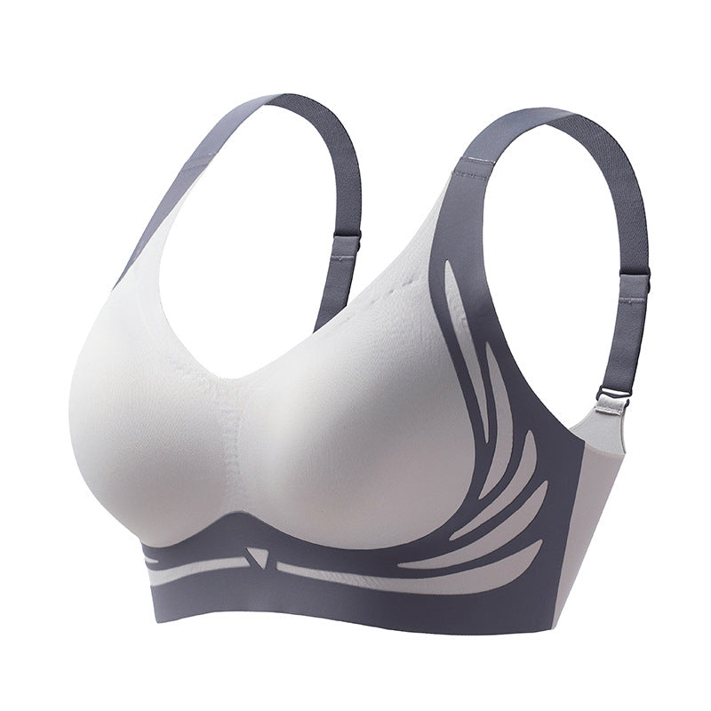Push-up BH| Lifting-Effekt | Drahtlos | Atmungsaktiv | Verstellbar-Blau-M(BC)（45-55KG)-Luzern Mode