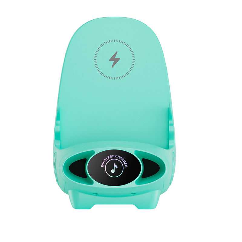 Drahtloser Telefonhalter | 15W | Schnellladen | Kompakt | Stuhlform-Hellgrün-Luzern Mode