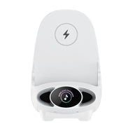Drahtloser Telefonhalter | 15W | Schnellladen | Kompakt | Stuhlform-Weiß-Luzern Mode