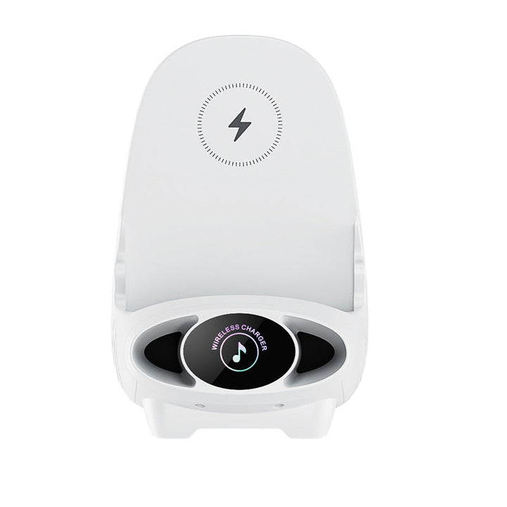 Drahtloser Telefonhalter | 15W | Schnellladen | Kompakt | Stuhlform-Weiß-Luzern Mode