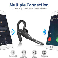 Bluetooth-Headset | Dual Mic | Drahtlos | Schwarz | Geräuschunterdrückung-Luzern Mode