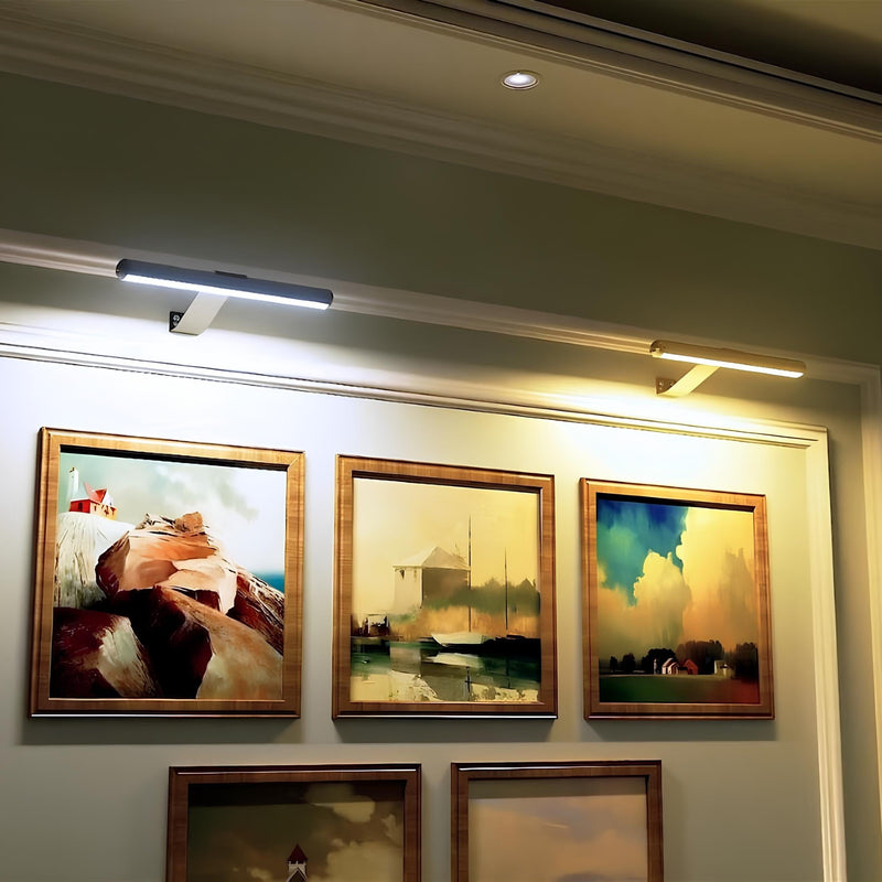 Wandlampe für Kunst | Drahtlos | Aufladbar | Sparsam | Rechteckig-Luzern Mode