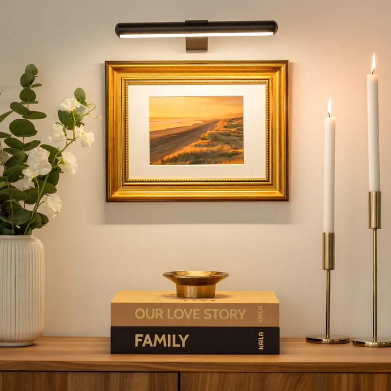 Wandlampe für Kunst | Drahtlos | Aufladbar | Sparsam | Rechteckig-Luzern Mode