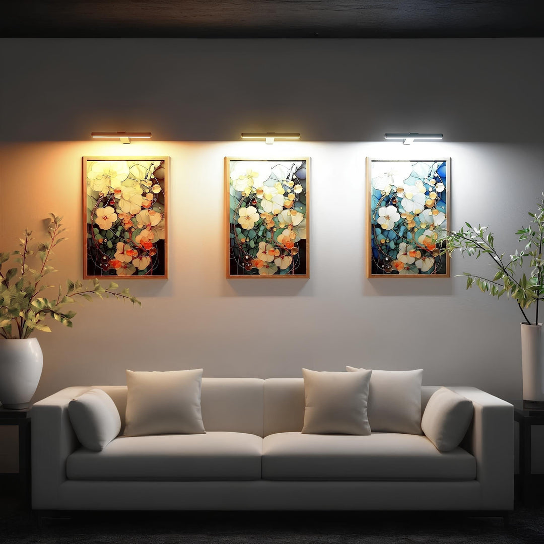 Wandlampe für Kunst | Drahtlos | Aufladbar | Sparsam | Rechteckig-Luzern Mode