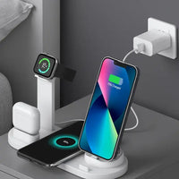 Drahtloses Ladegerät | Apple | Schnellladung | Kompakt | Stilvoll-Weiß-Luzern Mode
