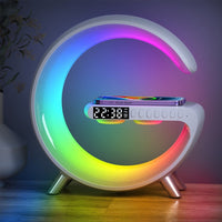Drahtloses Ladegerät | G-Form | Multifunktional | Buntes Licht-Weiß-Luzern Mode