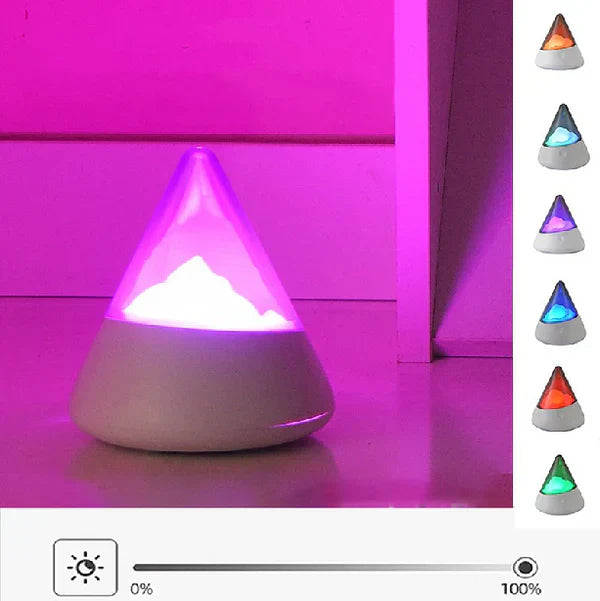 Nachtlicht | Eisberg LED USB Drahtlos Stilvoll RGB Vielseitig-Luzern Mode