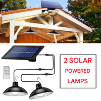 Solar LED Lampenset | Drahtlos | Fernbedienung | Energiesparend | Hell-Luzern Mode