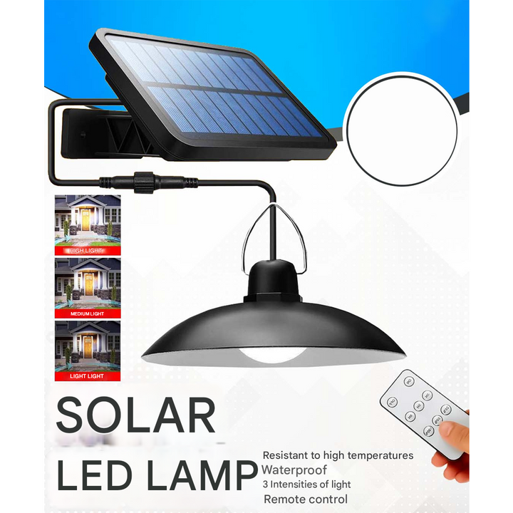 Solar LED Lampenset | Drahtlos | Fernbedienung | Energiesparend | Hell-Luzern Mode