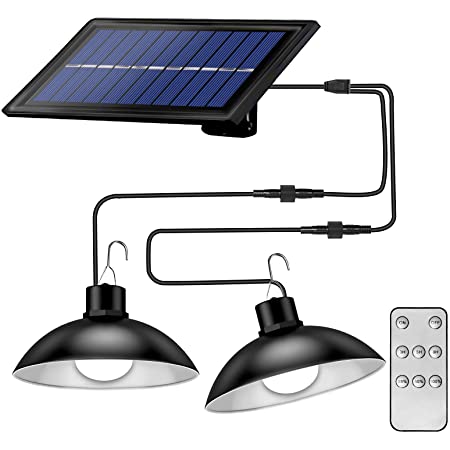 Solar LED Lampenset | Drahtlos | Fernbedienung | Energiesparend | Hell-Luzern Mode
