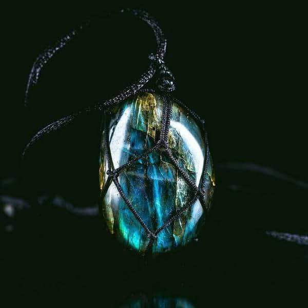 Drakenhart Ketting | Labradoriet Handgemaakt Mystiek Bescherming -Luzern Mode