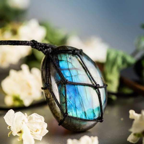 Drakenhart Ketting | Labradoriet Handgemaakt Mystiek Bescherming -Luzern Mode