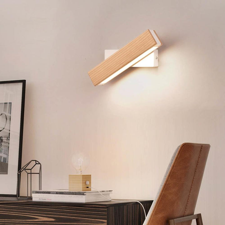 Holz-Wandleuchte | LED Langlebig Stilvoll Praktisch Vielseitig Atmosphärisch-Luzern Mode