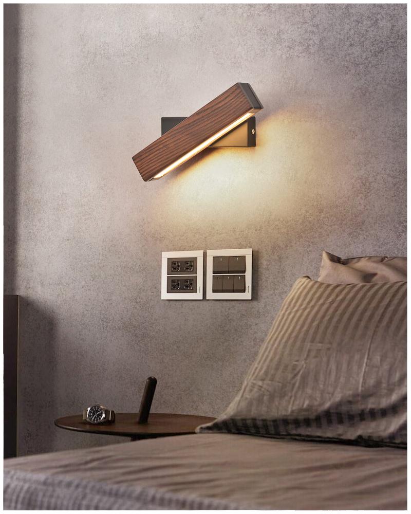 Holz-Wandleuchte | LED Langlebig Stilvoll Praktisch Vielseitig Atmosphärisch-Luzern Mode