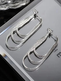 Ohrringe | Kette Dreilagig Einzigartig Sterling Silber Langlebig Modisch-Luzern Mode
