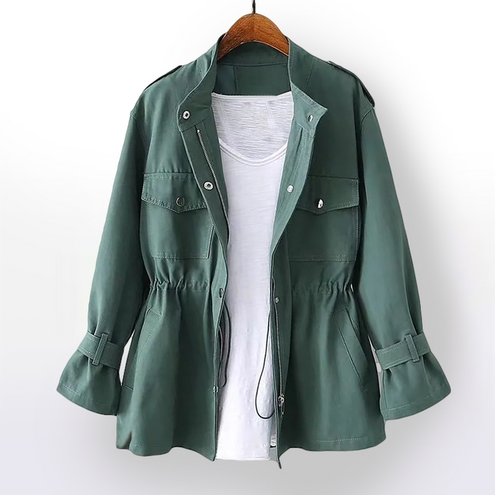 Kurzer Damen-Trenchcoat – Clarisse