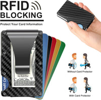 Ultradünnes RFID-blockierendes Kartenetui für Herren-Luzern Mode