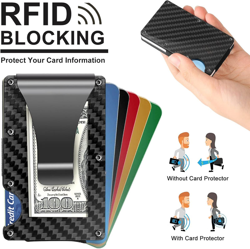 Ultradünnes RFID-blockierendes Kartenetui für Herren-Luzern Mode