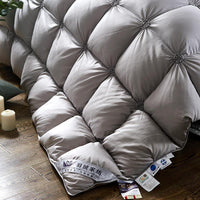 Gänsedaunen Bettdecke | Doppelbett Warm Komfortabel Langlebig Durchgesteppt-Luzern Mode