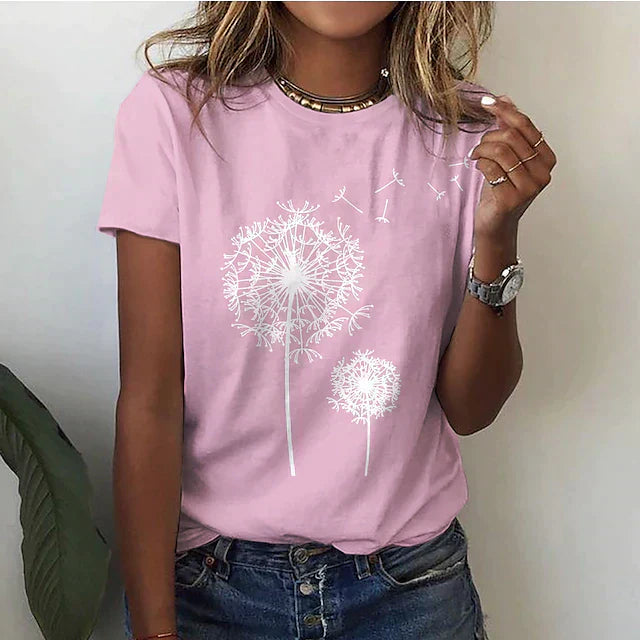 Bequemes Damen T-Shirt mit Rundhals & weichem Stoff – Rhea