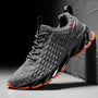 Herren Laufschuhe mit atmungsaktivem Mesh-Obermaterial-Grau-39-Luzern Mode