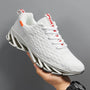 Herren Laufschuhe mit atmungsaktivem Mesh-Obermaterial-Weiß-39-Luzern Mode