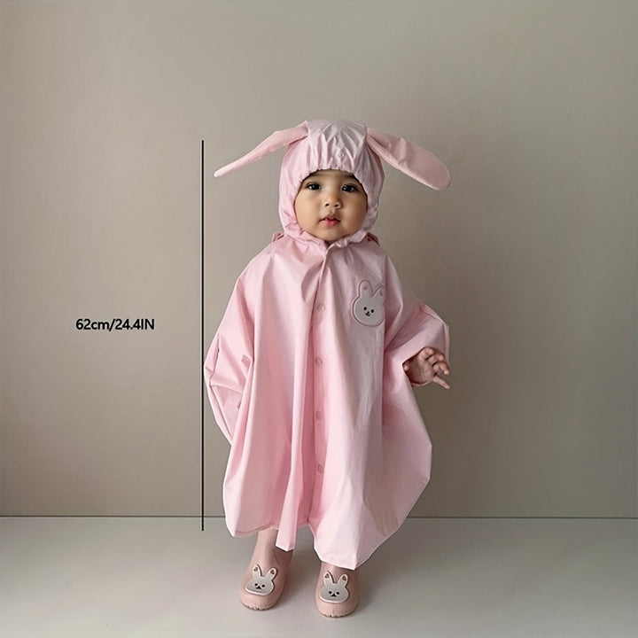 Kinder Regenjacke mit Bären- oder Hasenmotiv – Wasserdicht & Leicht für den Herbstzauber