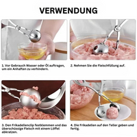 Fleischballformer | Edelstahl Praktisch Ergonomisch Langlebig Vielseitig Kochen-Luzern Mode