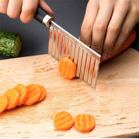 Gemüsemesser | Gewellt Edelstahl Robust Langlebig Vielseitig Ergonomisch-Luzern Mode