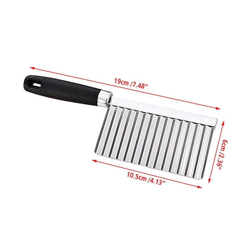 Gemüsemesser | Gewellt Edelstahl Robust Langlebig Vielseitig Ergonomisch-Luzern Mode