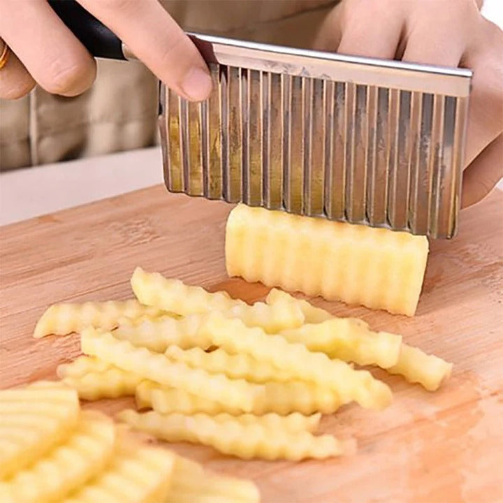 Gemüsemesser | Gewellt Edelstahl Robust Langlebig Vielseitig Ergonomisch-Luzern Mode