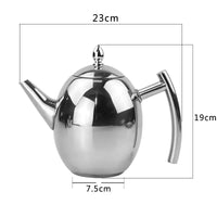 Edelstahl-Teekanne | Sieb Stilvoll Langlebig 1,5L Vielseitig-Luzern Mode