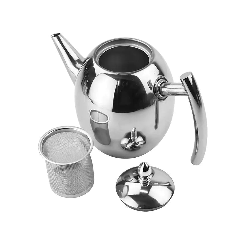 Edelstahl-Teekanne | Sieb Stilvoll Langlebig 1,5L Vielseitig-Luzern Mode