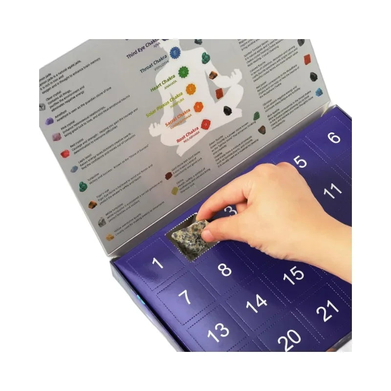 Kinder Adventskalender | Edelsteine Lehrreich Einzigartig Countdown Weihnachten-Luzern Mode