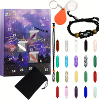 Kinder Adventskalender | Edelsteine Lehrreich Einzigartig Countdown Weihnachten-Stil4-Luzern Mode