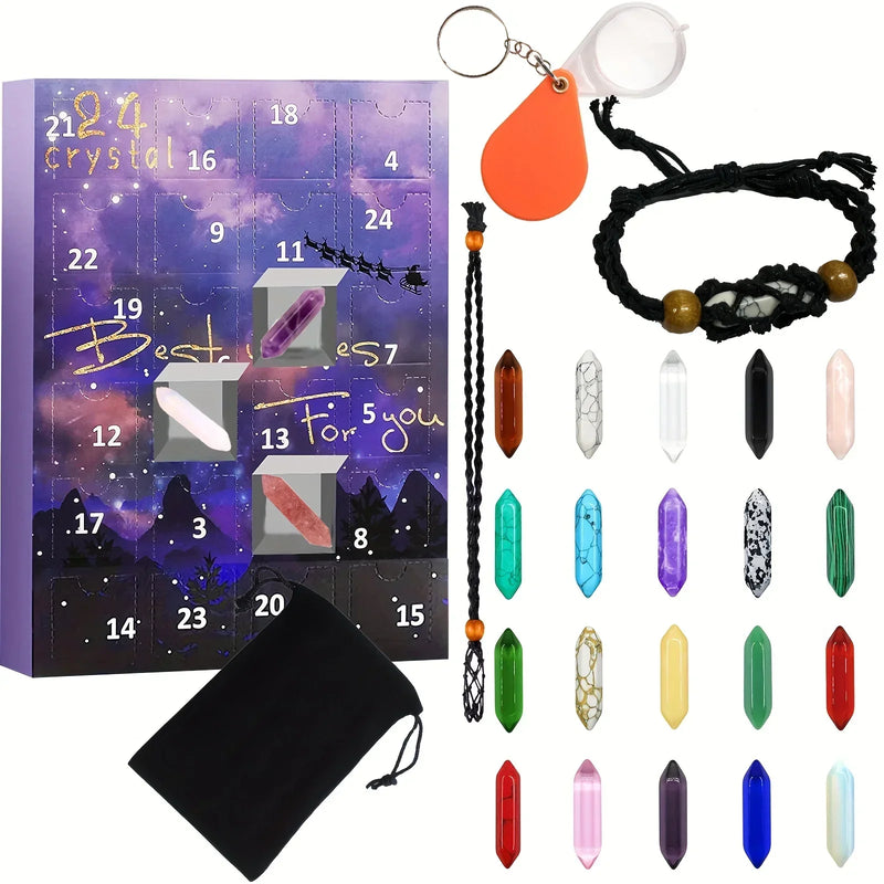 Kinder Adventskalender | Edelsteine Lehrreich Einzigartig Countdown Weihnachten-Stil4-Luzern Mode