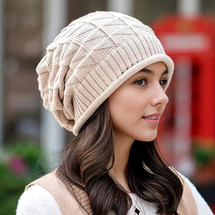Damen Strickmütze leicht & elastisch für Frühling und Herbst – Alina