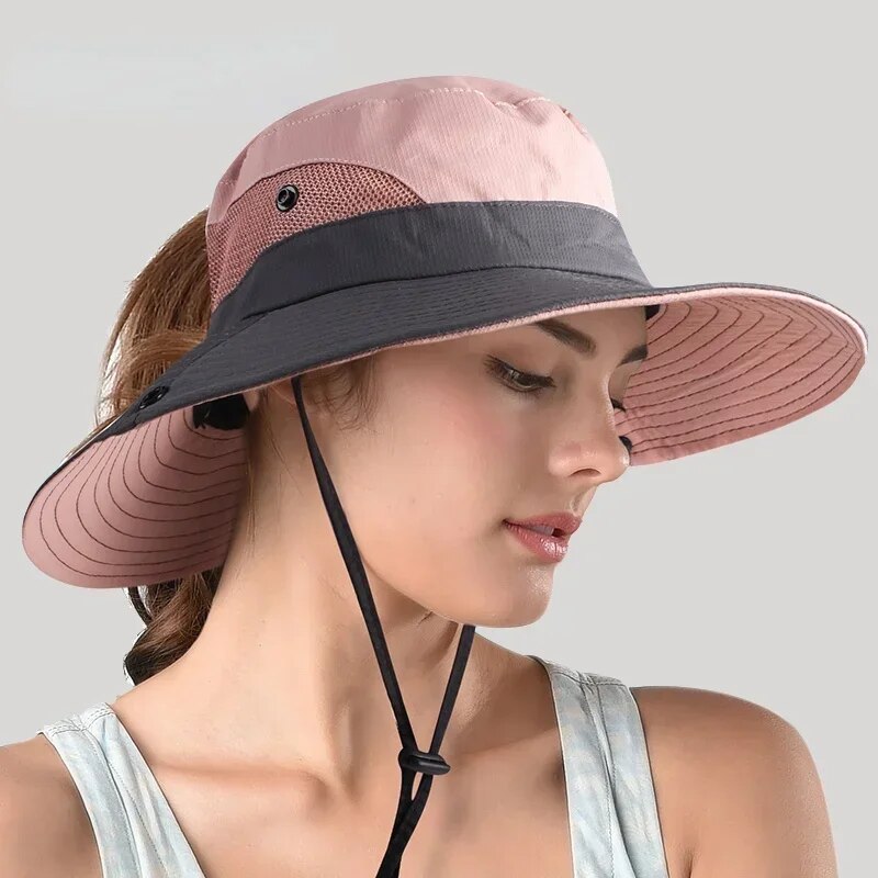 Stylischer Damen UV-Schutz Sonnenhut mit breiter Krempe – Livia