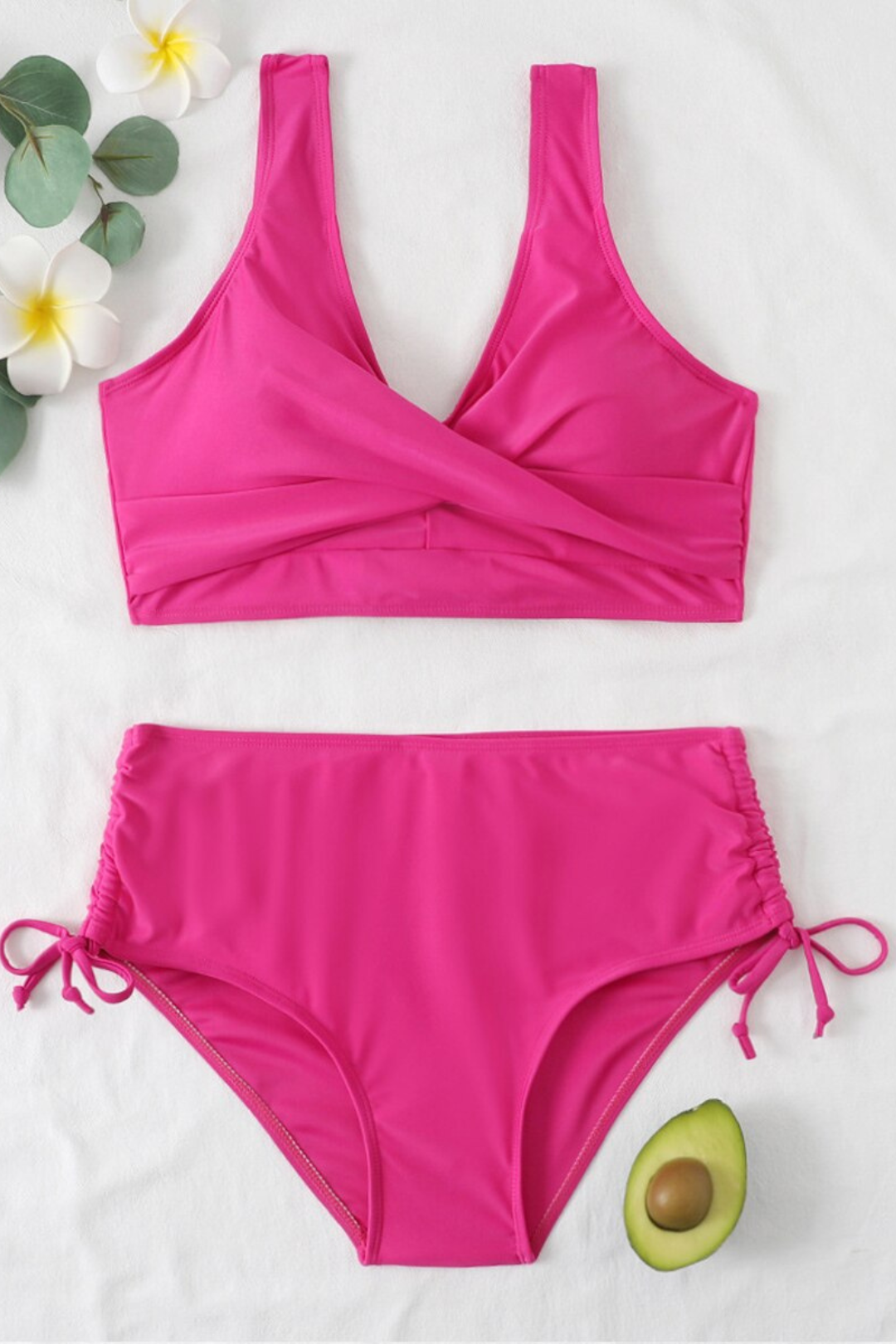 Bikini | Einfarbig | 2-teilig | Sportlich | Breite Träger | Verstellbar-Luzern Mode