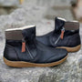 Damen Stiefeletten mit Reißverschluss und Komfortsohle-Schwarz-35-Luzern Mode