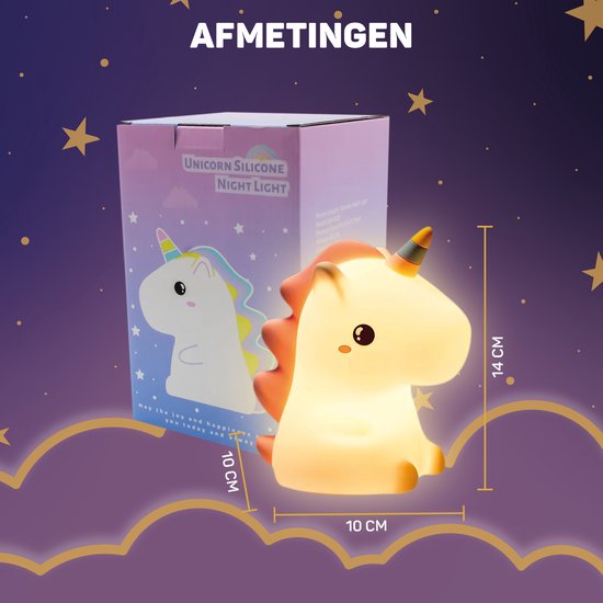 Einhorn Nachtlicht | Aufladbar Langlebig Niedlich Kinder Bunt-Luzern Mode