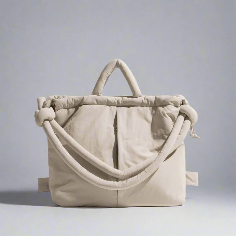 Damen Handtasche | Schultergurt | Pufferdesign | Geräumig | Fächer | Reißverschluss-Luzern Mode
