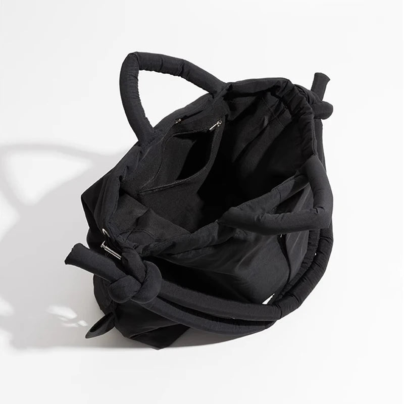 Damen Handtasche | Schultergurt | Pufferdesign | Geräumig | Fächer | Reißverschluss-Luzern Mode