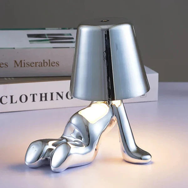 Tischlampe | Gold | Silber | Einfarbig | Stilvoll | Stimmungsbeleuchtung | Einzigartig | Humorvoll | Langlebig-Luzern Mode