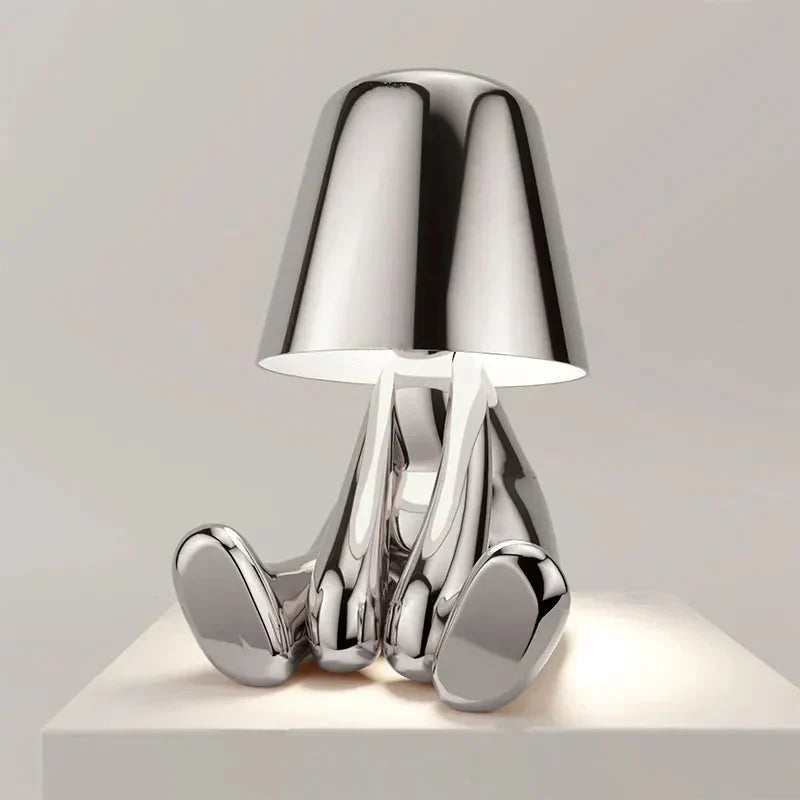 Tischlampe | Gold | Silber | Einfarbig | Stilvoll | Stimmungsbeleuchtung | Einzigartig | Humorvoll | Langlebig-Luzern Mode