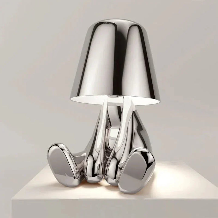 Tischlampe | Gold | Silber | Einfarbig | Stilvoll | Stimmungsbeleuchtung | Einzigartig | Humorvoll | Langlebig-Luzern Mode