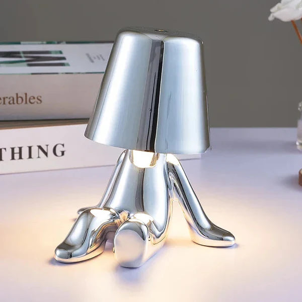 Tischlampe | Gold | Silber | Einfarbig | Stilvoll | Stimmungsbeleuchtung | Einzigartig | Humorvoll | Langlebig-Luzern Mode